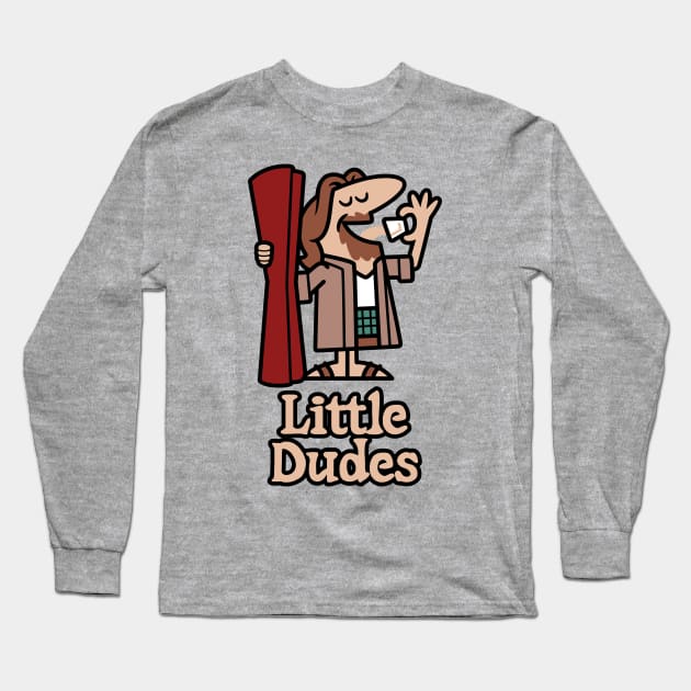 Little Dudes Pizza Long Sleeve T-Shirt by harebrained